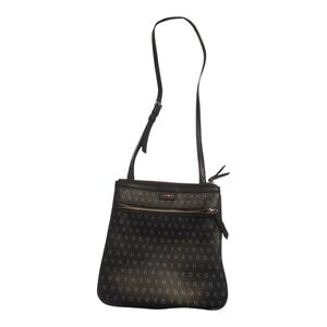 DKNY Monogrammed Black Crossbody Bag